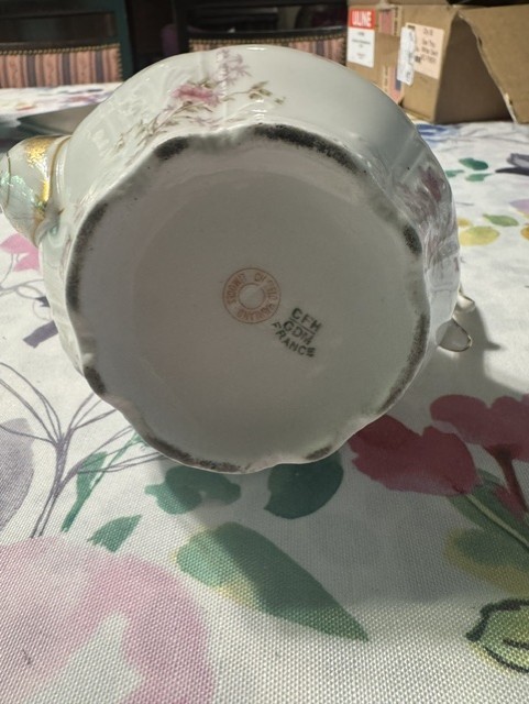 Vintage Limoges Style Porcelain Coffee Pot – missing top