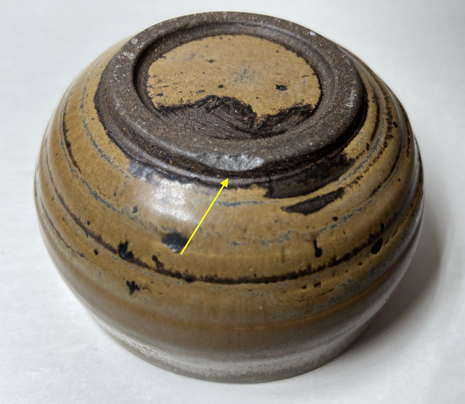 Vintage Artist Marked Studio Pottery Stoneware Bowl