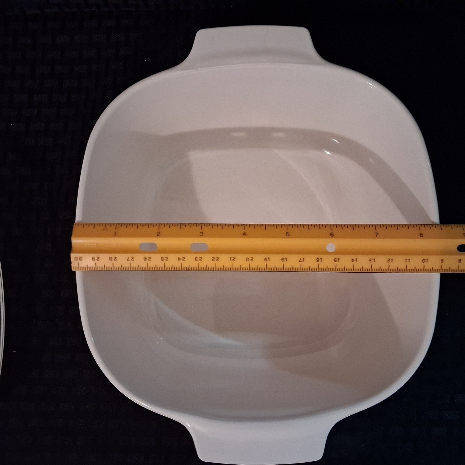 Corning Ware White A-3-B 3L 3 qt Casserole Square Dish w/ Lid