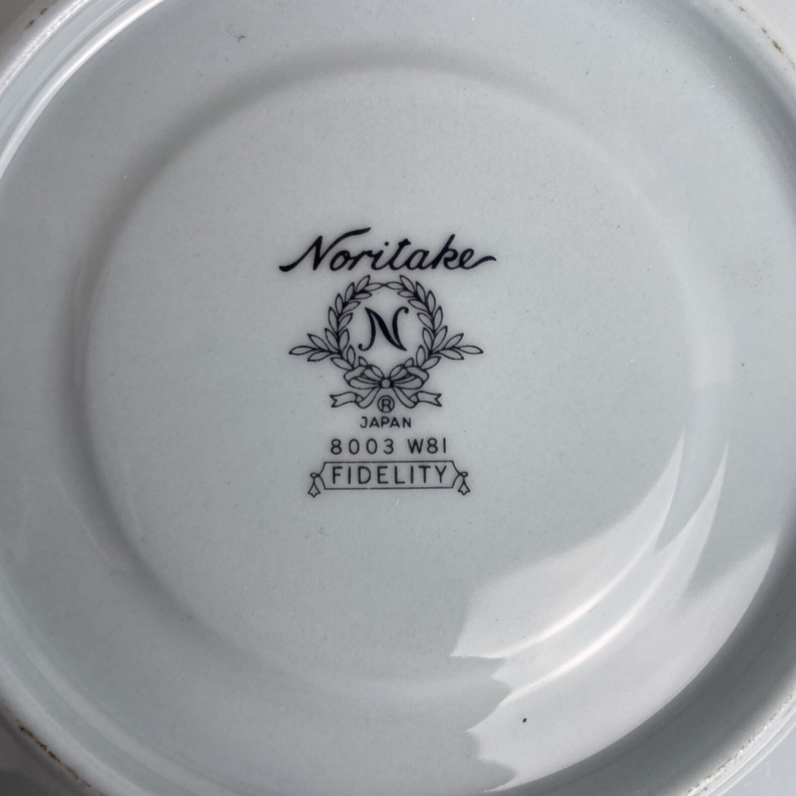 Noritake China Fidelity Cup & Saucer Baby Blue With Gold Trim 8003 W81