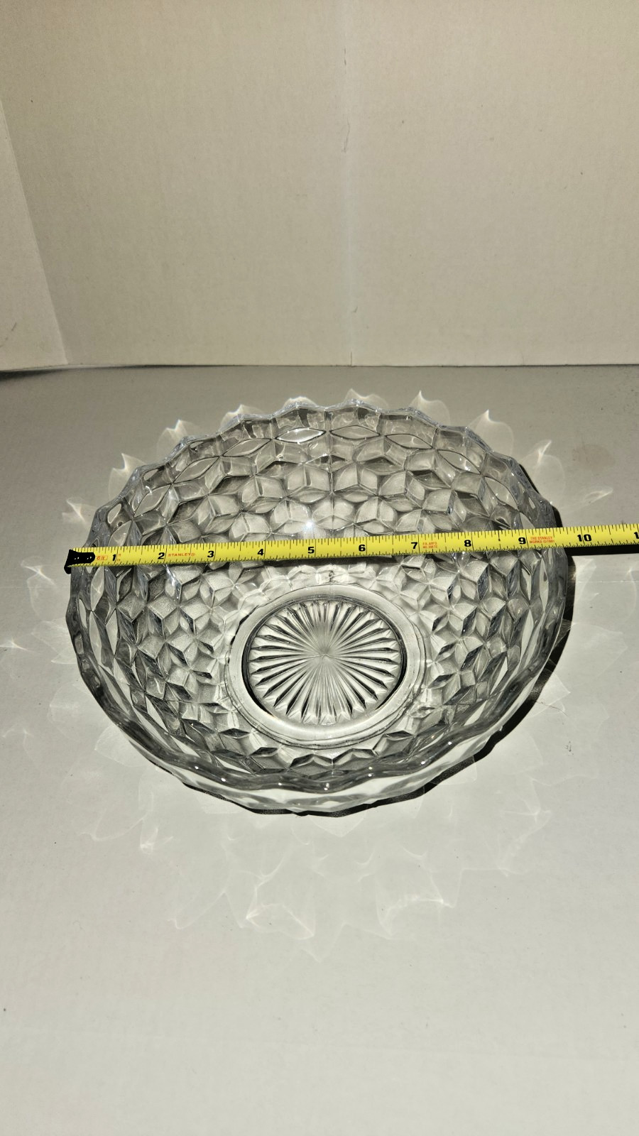 Fostoria American glassware Bowl 10 x 4 inches