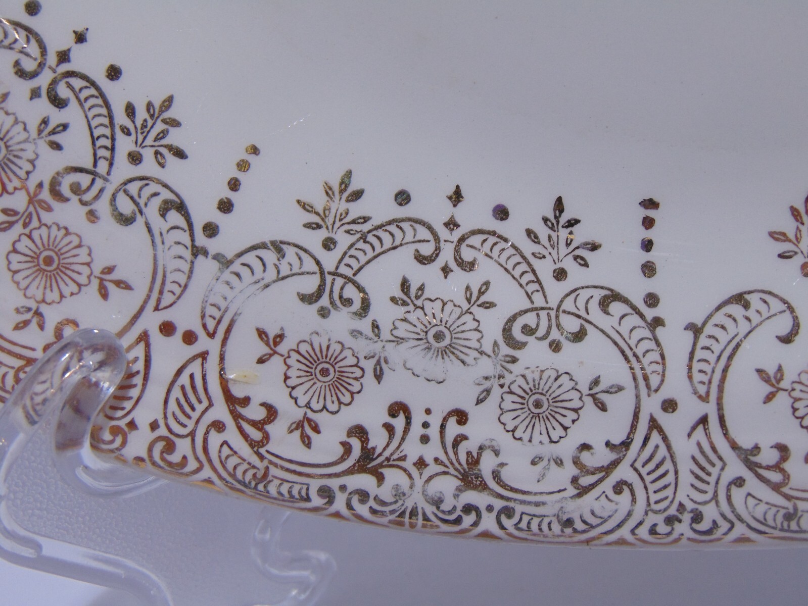 Triumph USA Limoges 22K China D’Or IT-S284 Chantilly Filigree Serving Platter