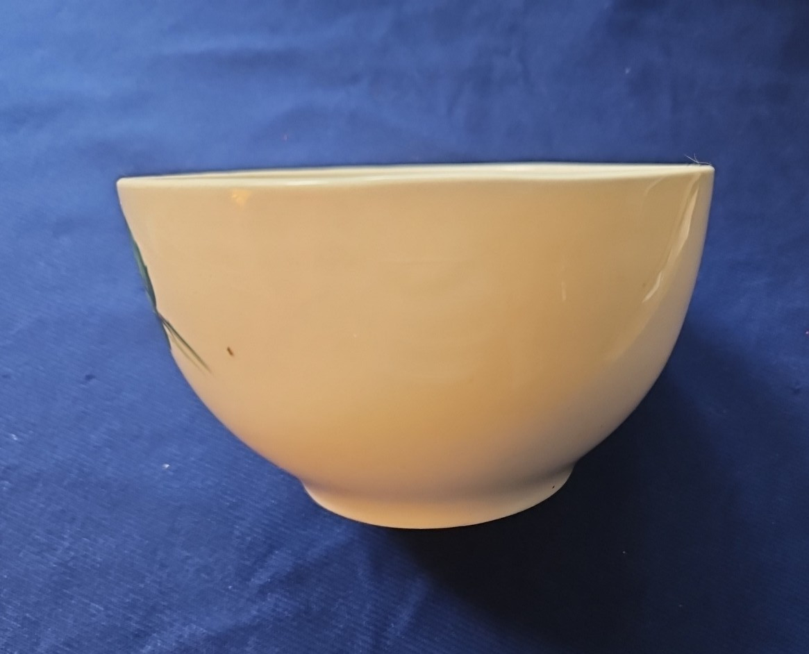 Ballerina Pink Rose Cranberry Bowl Universal Potteries 1950-1959 USA China
