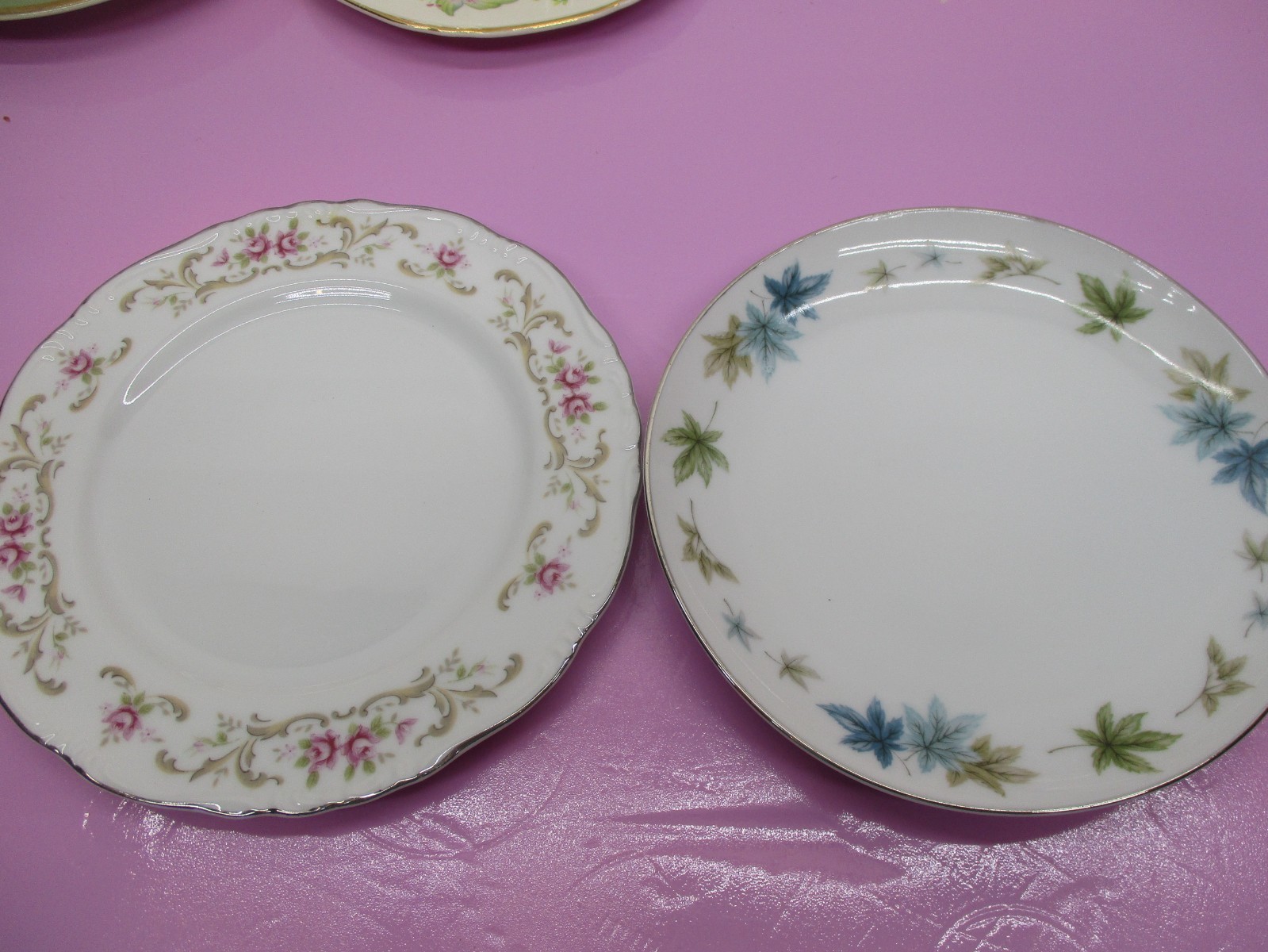 Vintage Set Of 10 Mismatched China Bread~Desert Plates