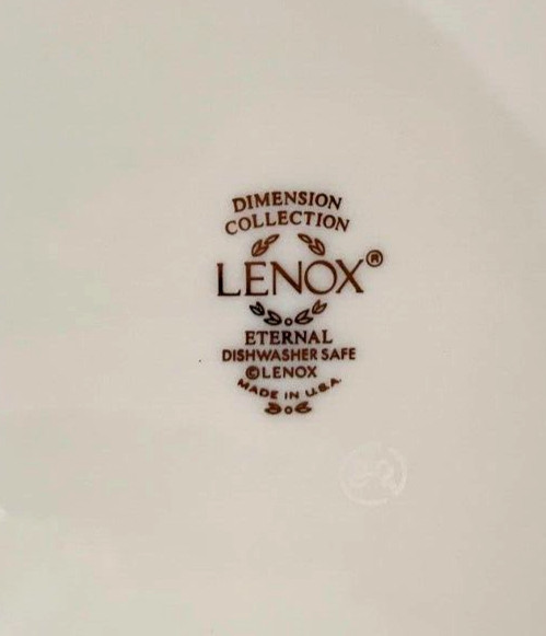 Lenox Eternal Dimension Collection Plates Bowls Cups 2 Place Settings, Set of 12