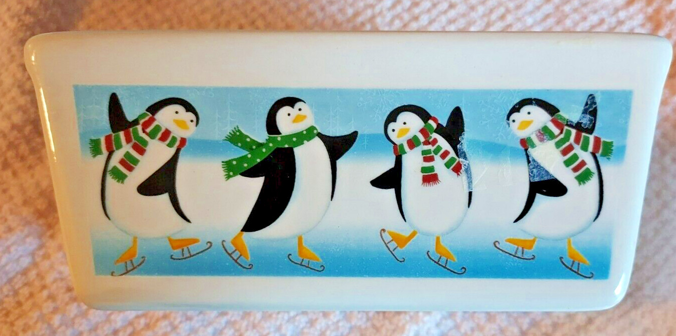 Christmas Tree Shop Nantucket Holiday Mini Loaf Butter Candy Dish Tub Oven safe