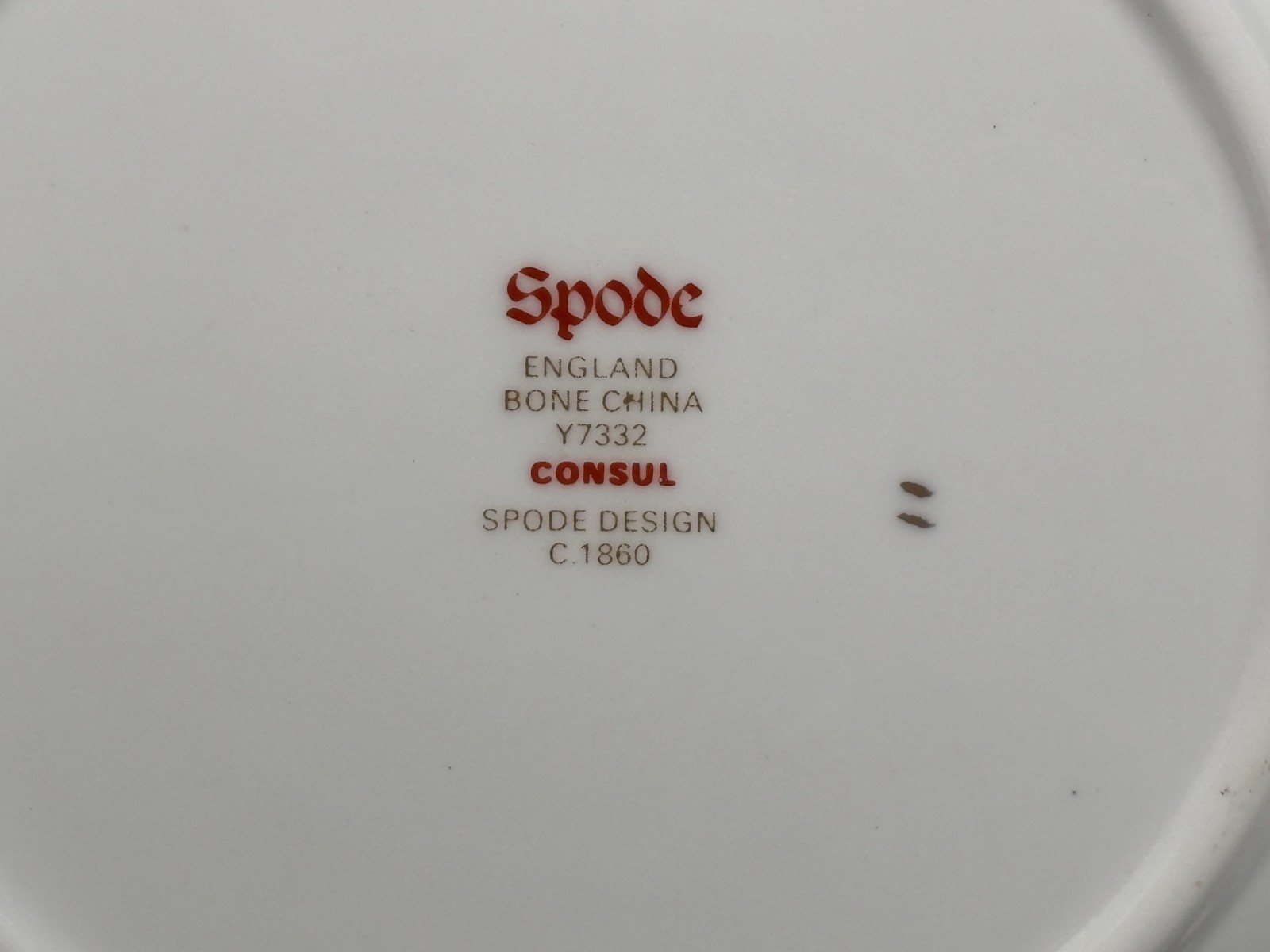 Spode “CONSUL COBALT” England ~ Set of 4 ~ Bread Plates ~ 6 1/4″