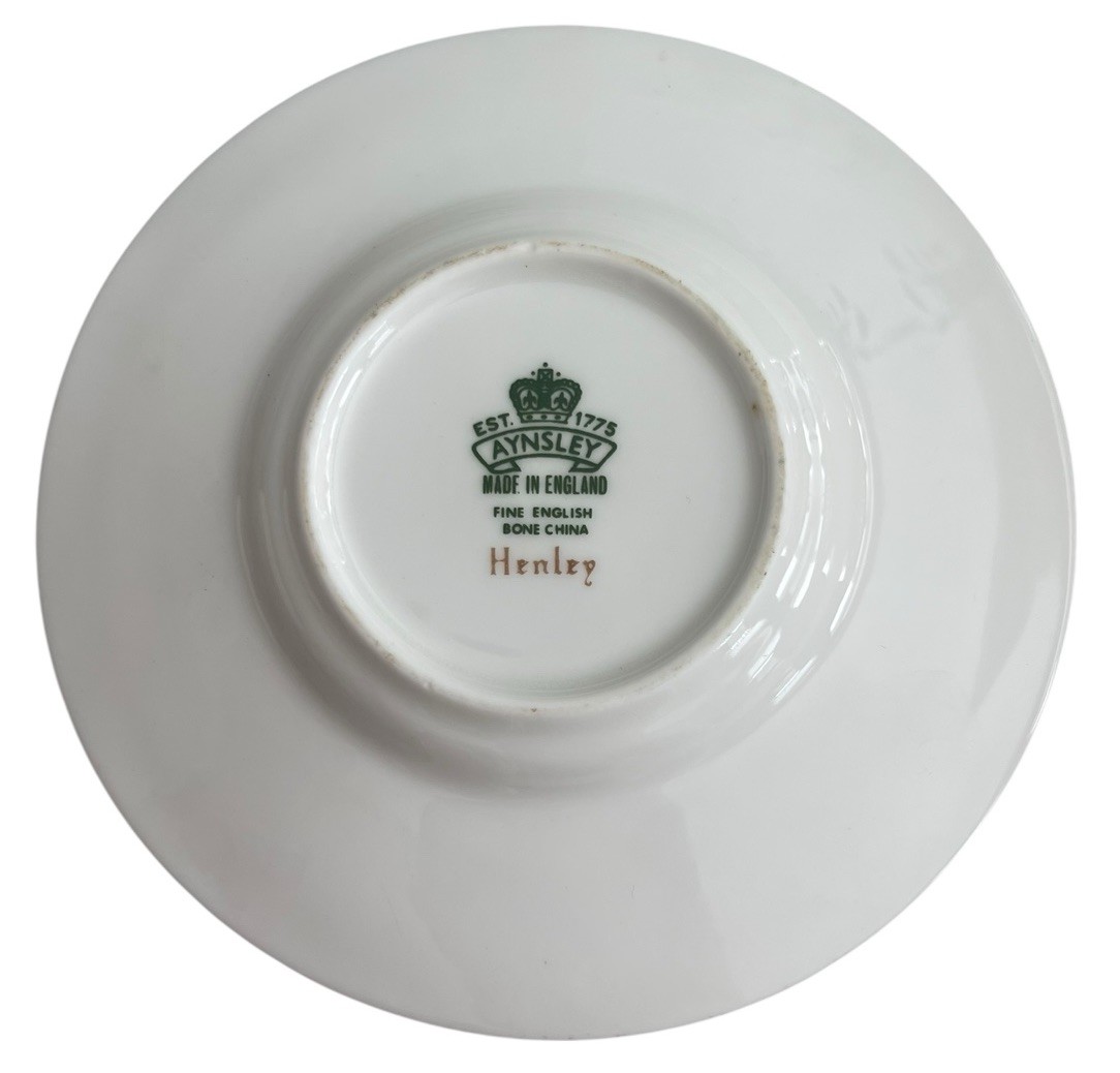Vintage Aynsley Henley Demitasse Cup & Saucer Bone China Made in England