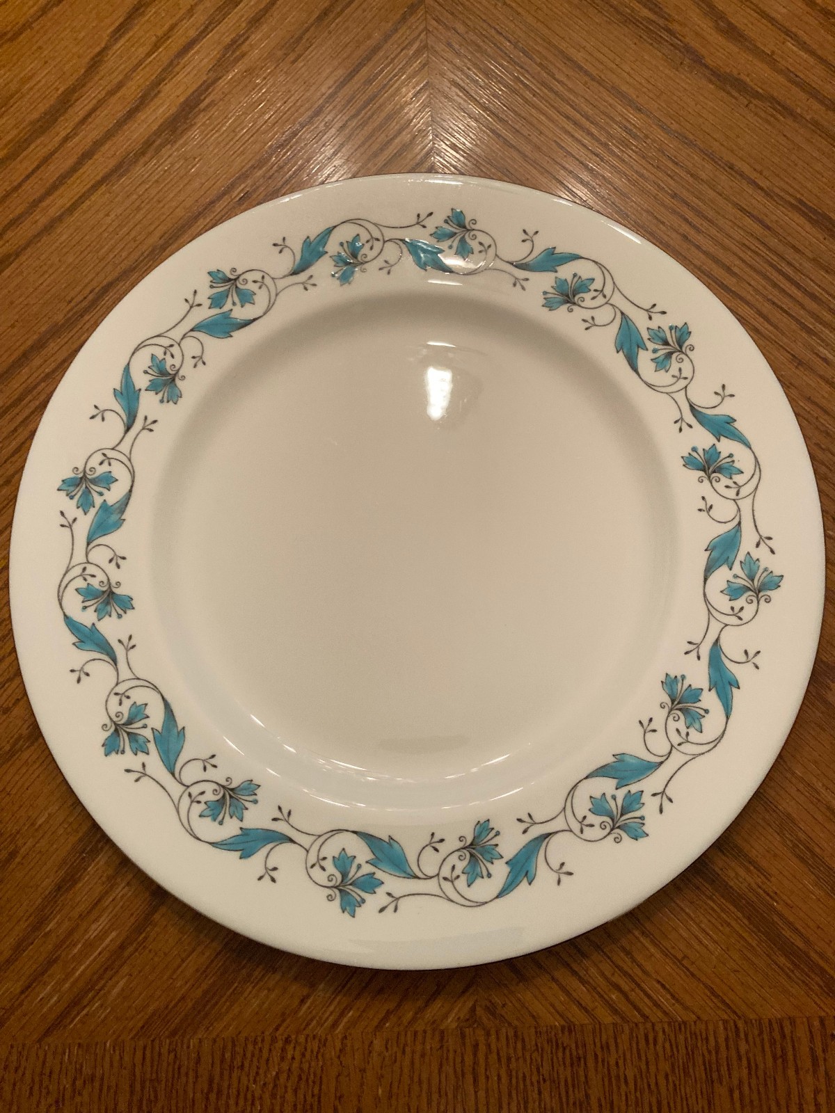 Royal Albert Harmony Platinum Band Bone China Dinner Plate 10.25″ Diameter