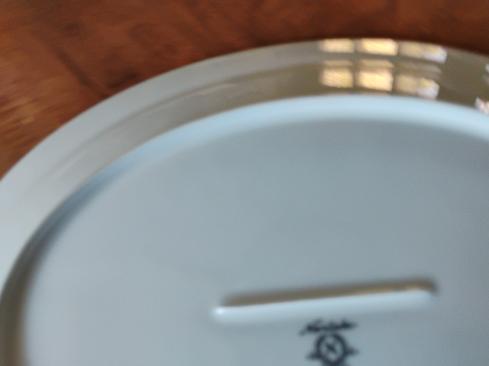 Noritake Fidelity Serving Platter Blue White Flowers Platinum Trim 13.75″