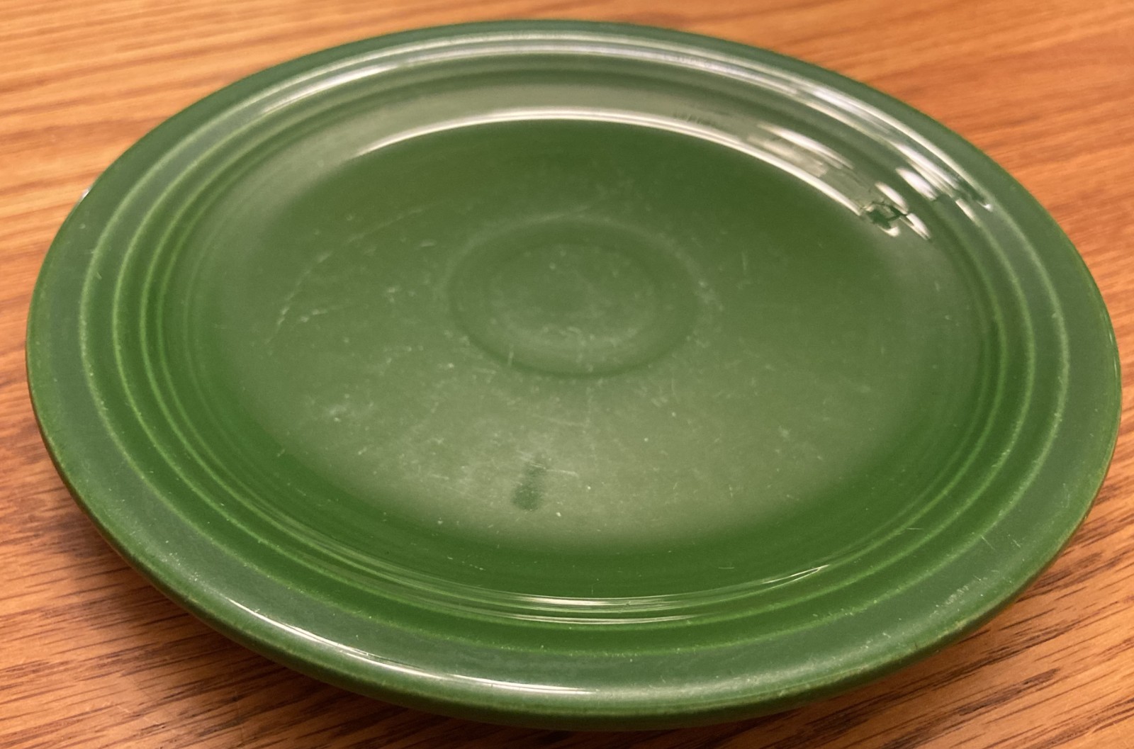Vintage Fiestaware – 7″ (7 7/16″) salad plate in 1950s forest green (1951-1959)