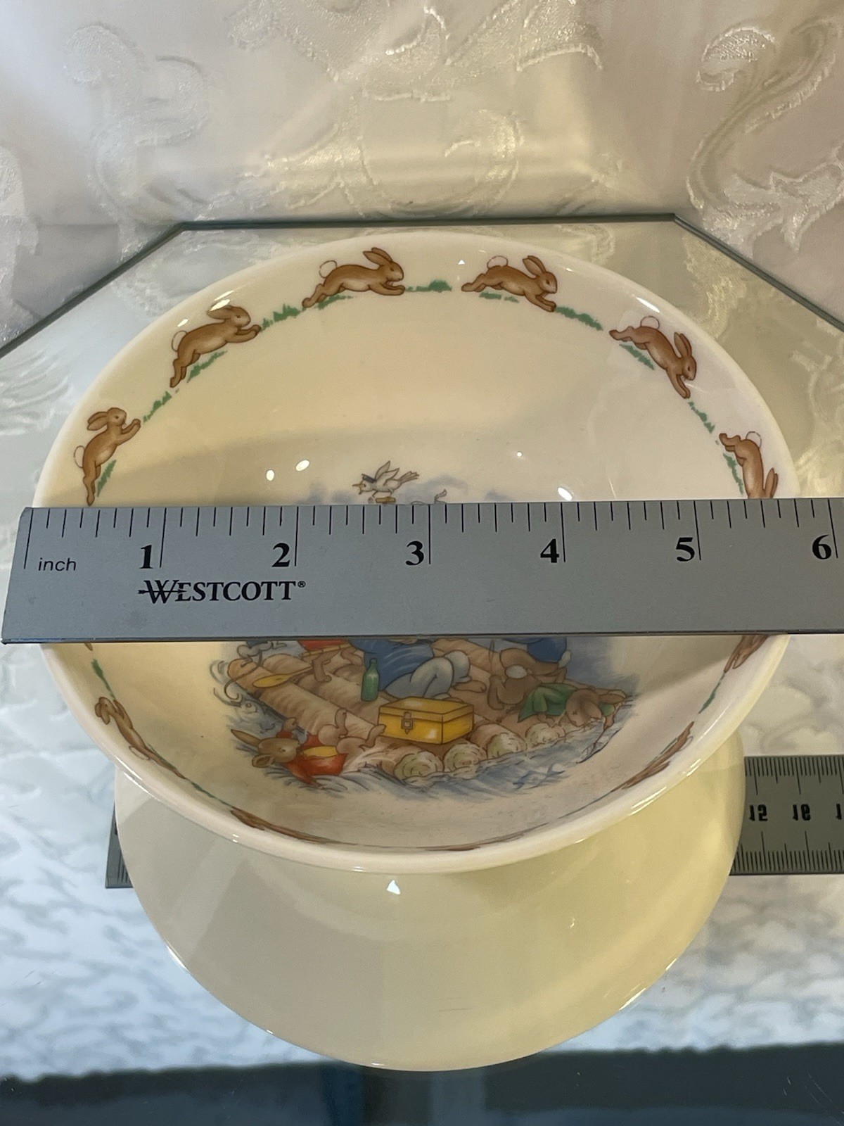 1936 Royal Doulton Bunnykins Bone China Easter Children Bowl And Cup Set England