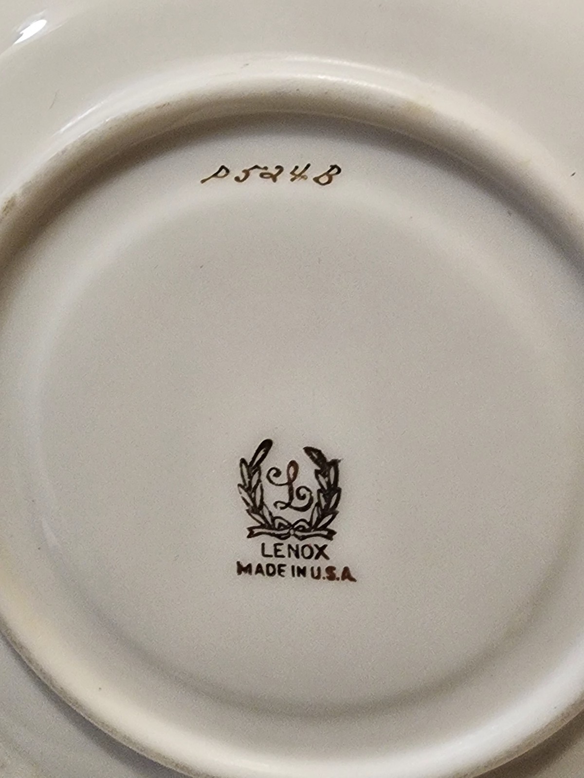 RARE – VINTAGE LENOX BELLEVUE COBALT BLUE TEA COFFEE CUP & SAUCER SET