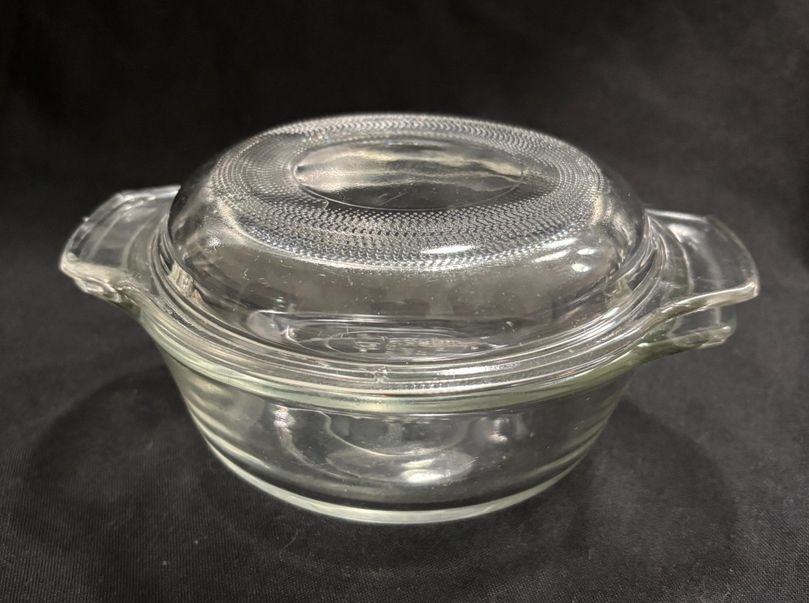 Anchor Hocking 12 oz Clear Glass Casserole Dish & Lid 1072