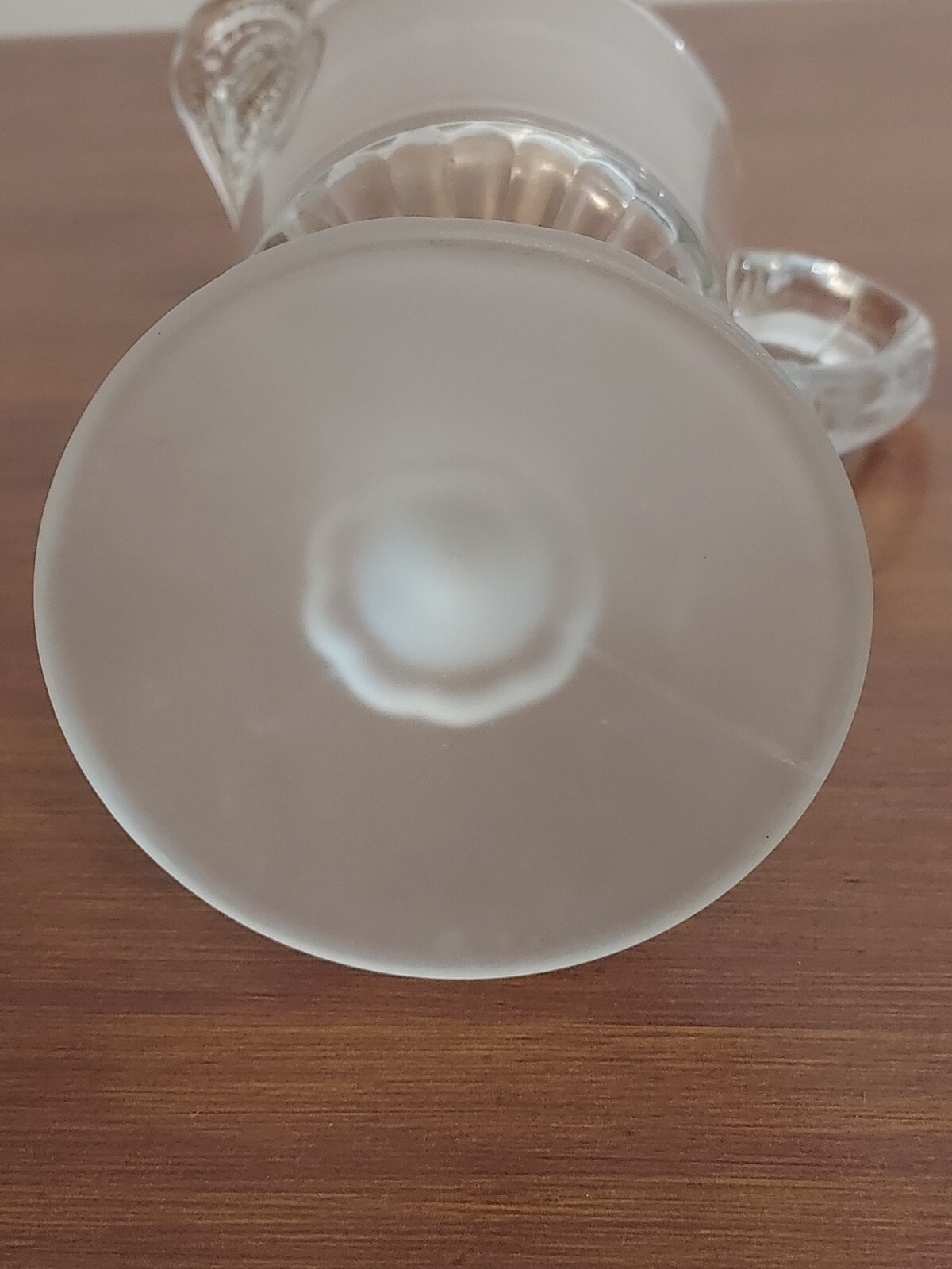 EAPG George Duncan THREE FACES Frosted Fates Graces Sisters Pedestal Ftd CREAMER
