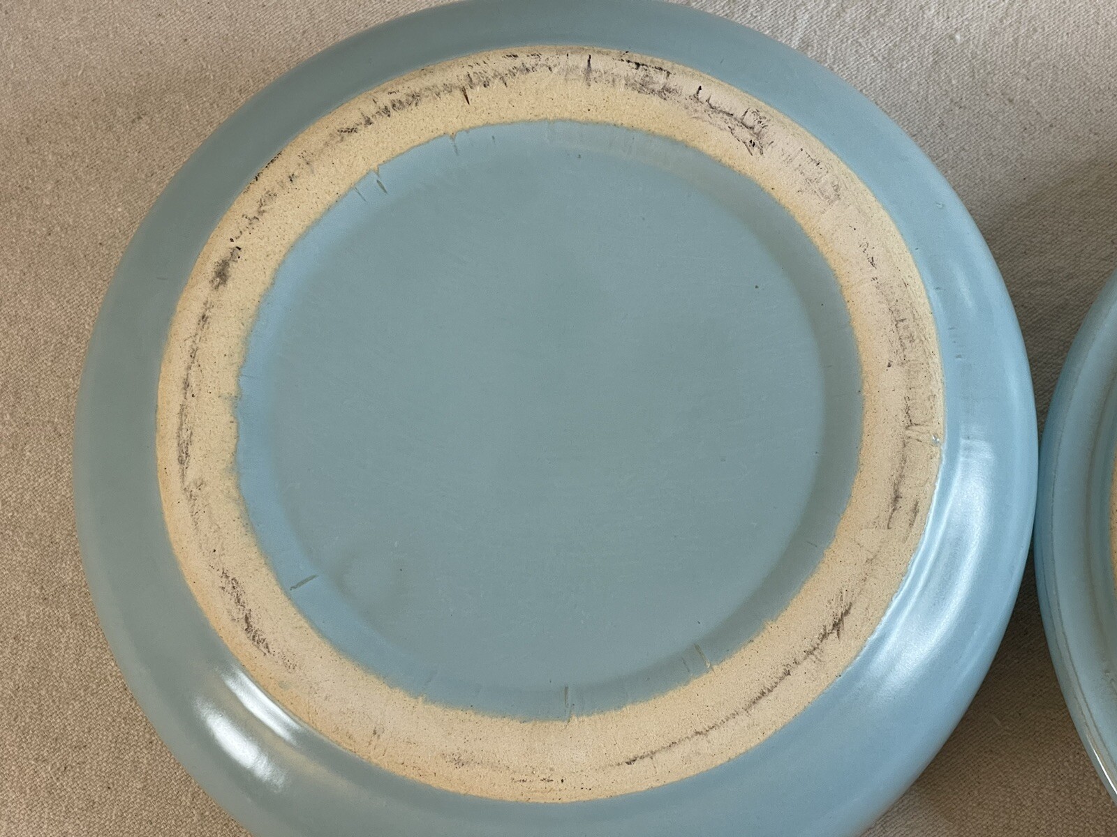 Vintage La Solana Solanaware Pottery Handled Bean Bowl Lid Blue Casserole Pot