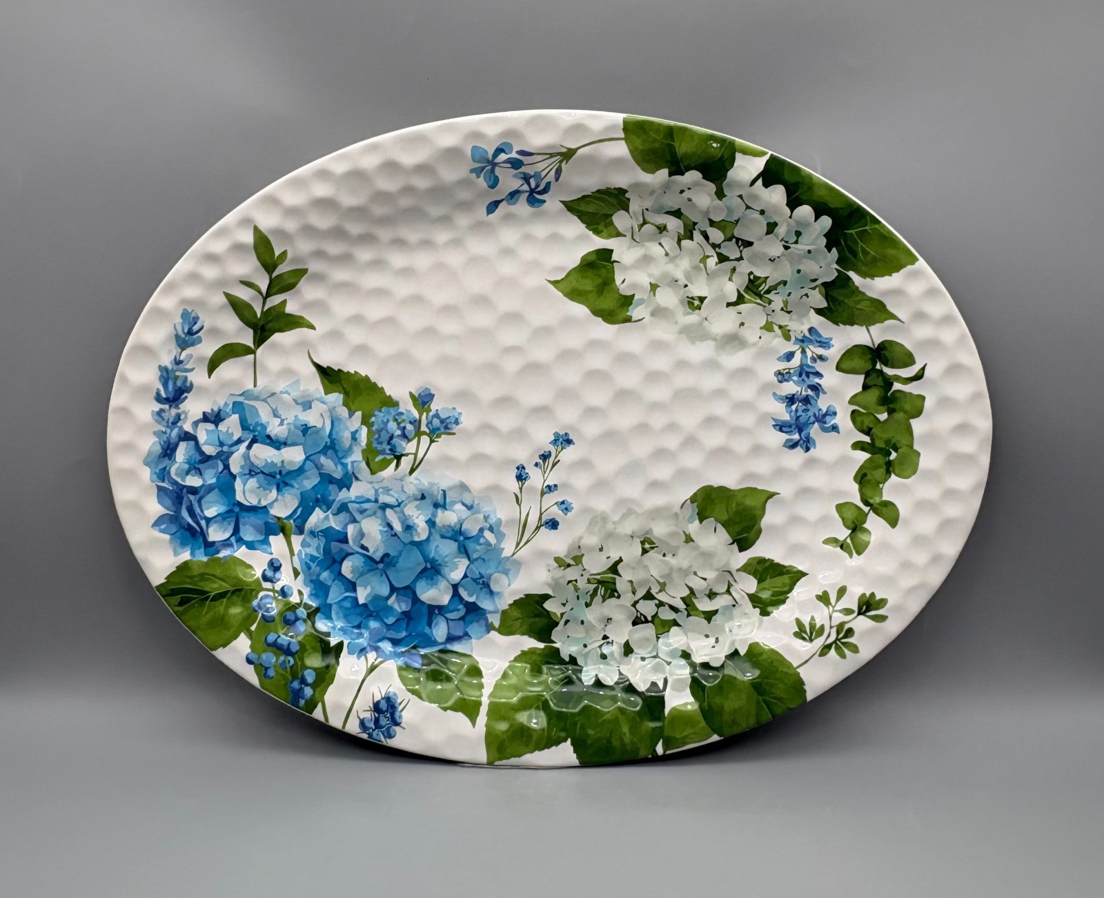 TempTations Hydrangea Large Oval Serving Platter 16 x 12 Special Edition 2026
