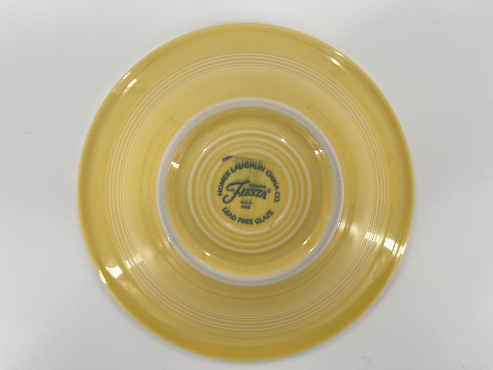 Fiesta Yellow 14pc Dinnerware Bowl Plate Mug Shaker Post-86 USA(No Butter Tray)