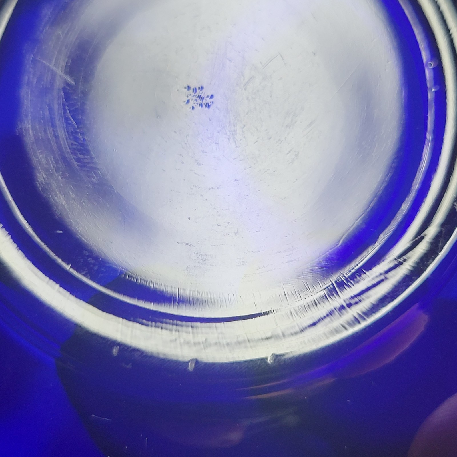 Medici Cobalt Blue mouth Blown Bowls Gold Rim 5.5″ 24k gold rim Lot of 5