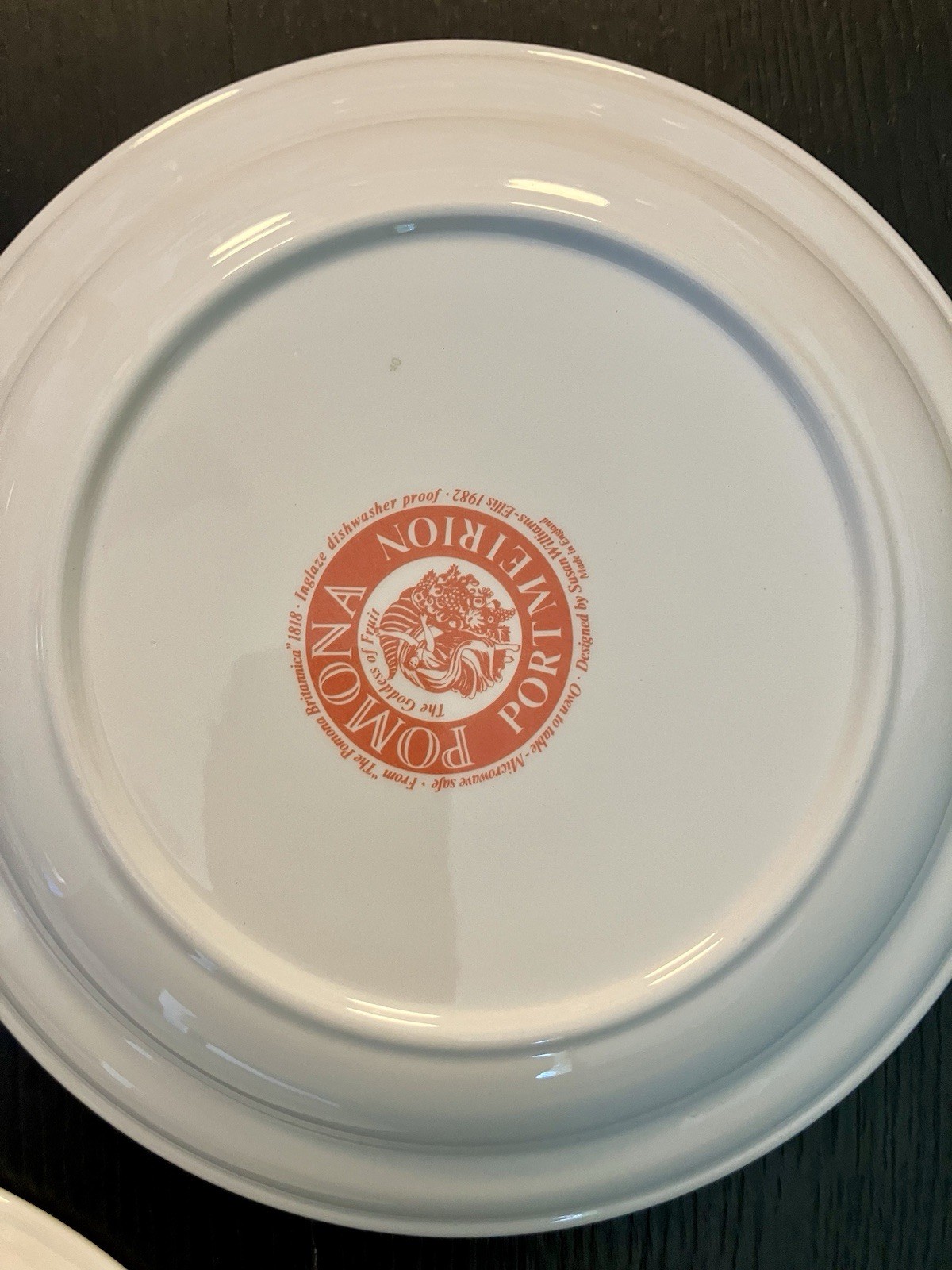 5 Pomona Portmeirion 8.5” Plates 1982 Susan Williams-Ellis Made in England