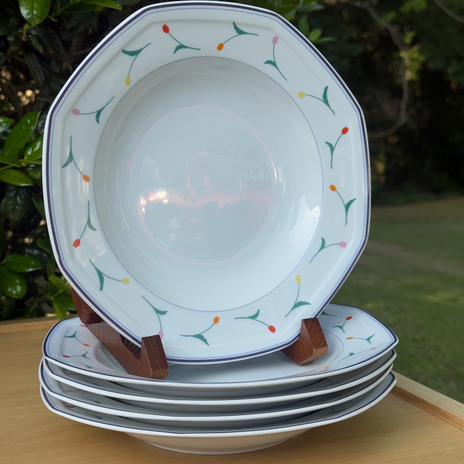 Christopher Stuart – Sundance Fine China – 5 Dinner Plates & 2 Bread Plates