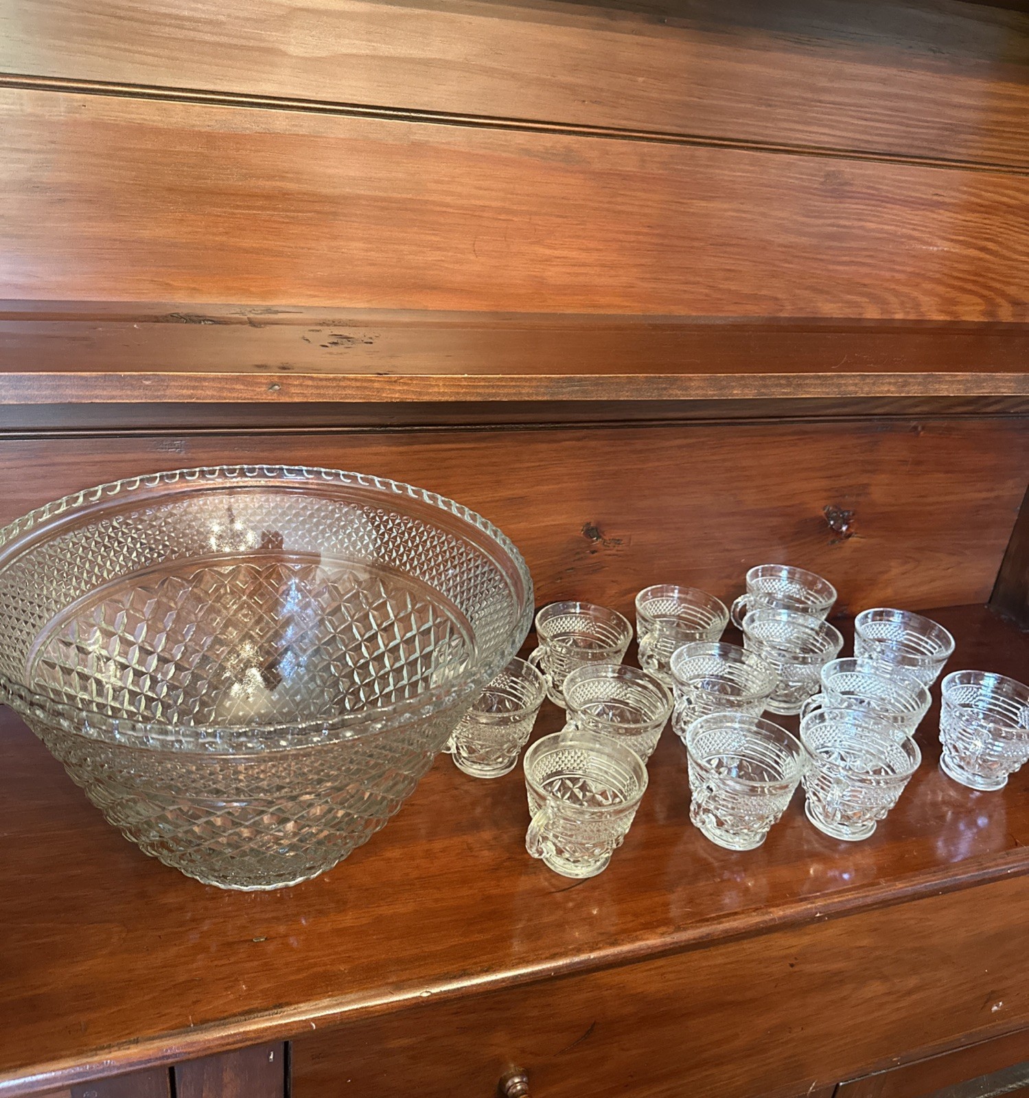 Wexford Punch Bowl And 13 Cup Set