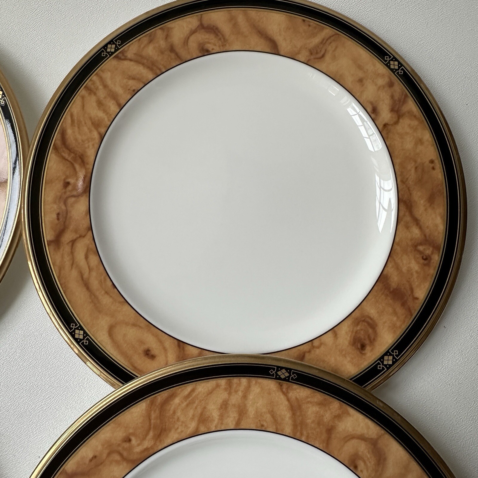 NORITAKE Cabot SALAD Plates 8.5″ Fine Bone China JAPAN MINT Set Of 6