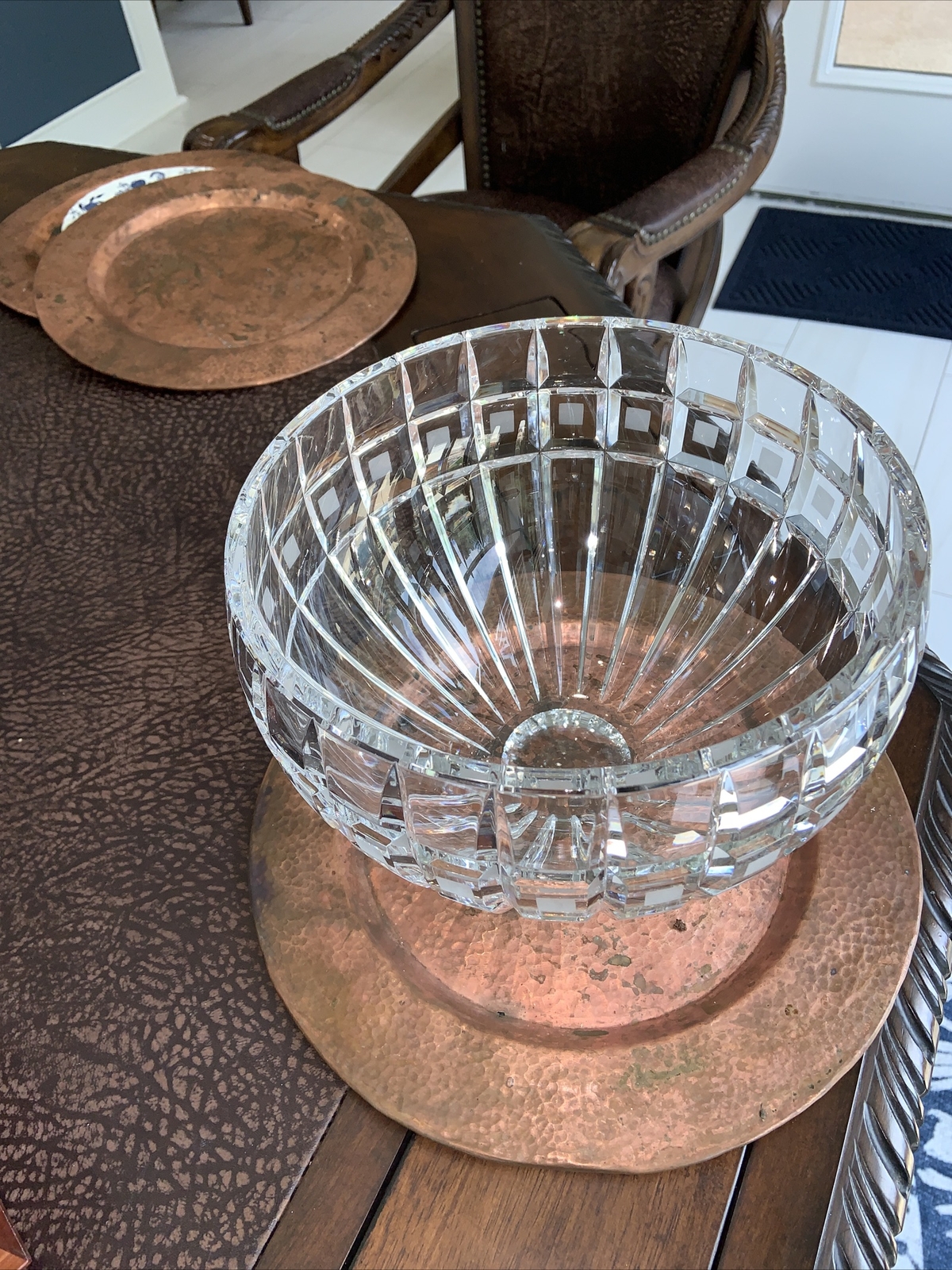 Vintage Marquis Waterford Crystal Quadrata Large 10″ Bowl