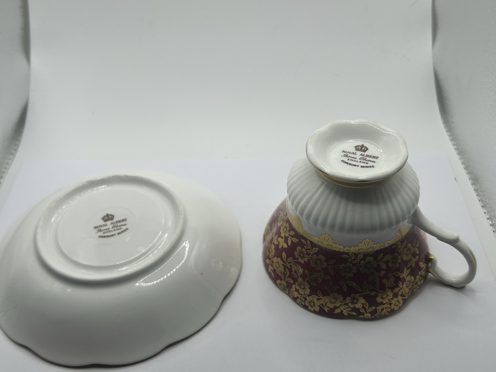 Royal Albert Bone China England Teacup And Saucer Plate Consort Series