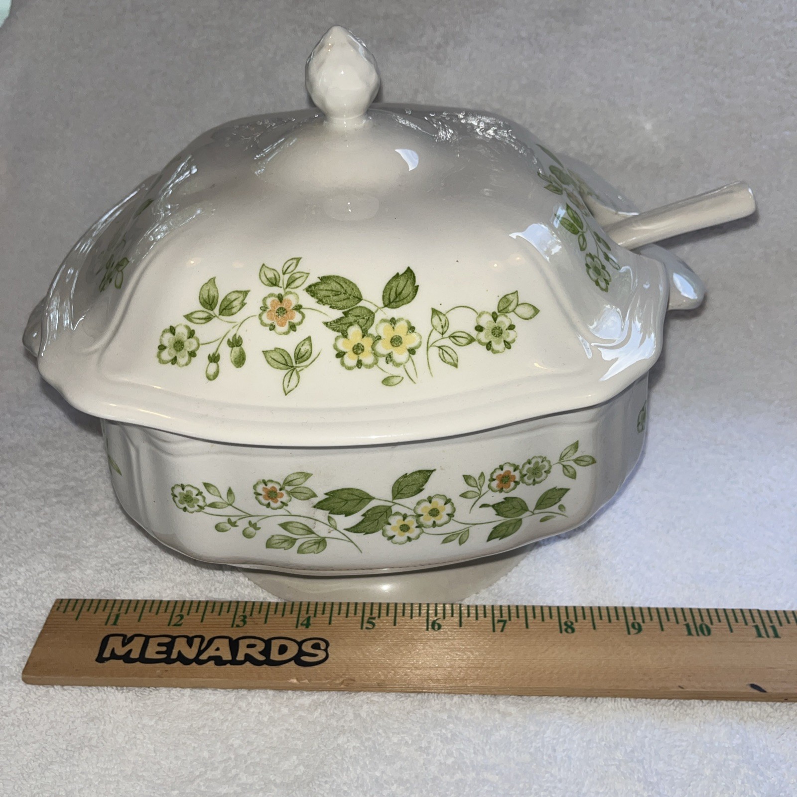 Sears Ironstone Petite Flora Soup Tureen Covered With Lid EUC Japan