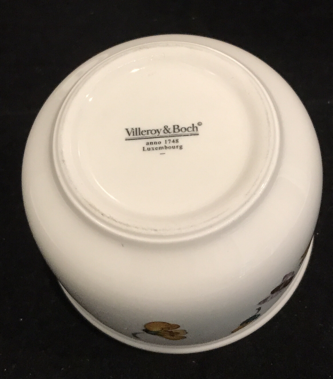 Villeroy & Boch Anno 1748 Luxembourg Flowers & Bees Jam Sugar Bowl w/ Lid