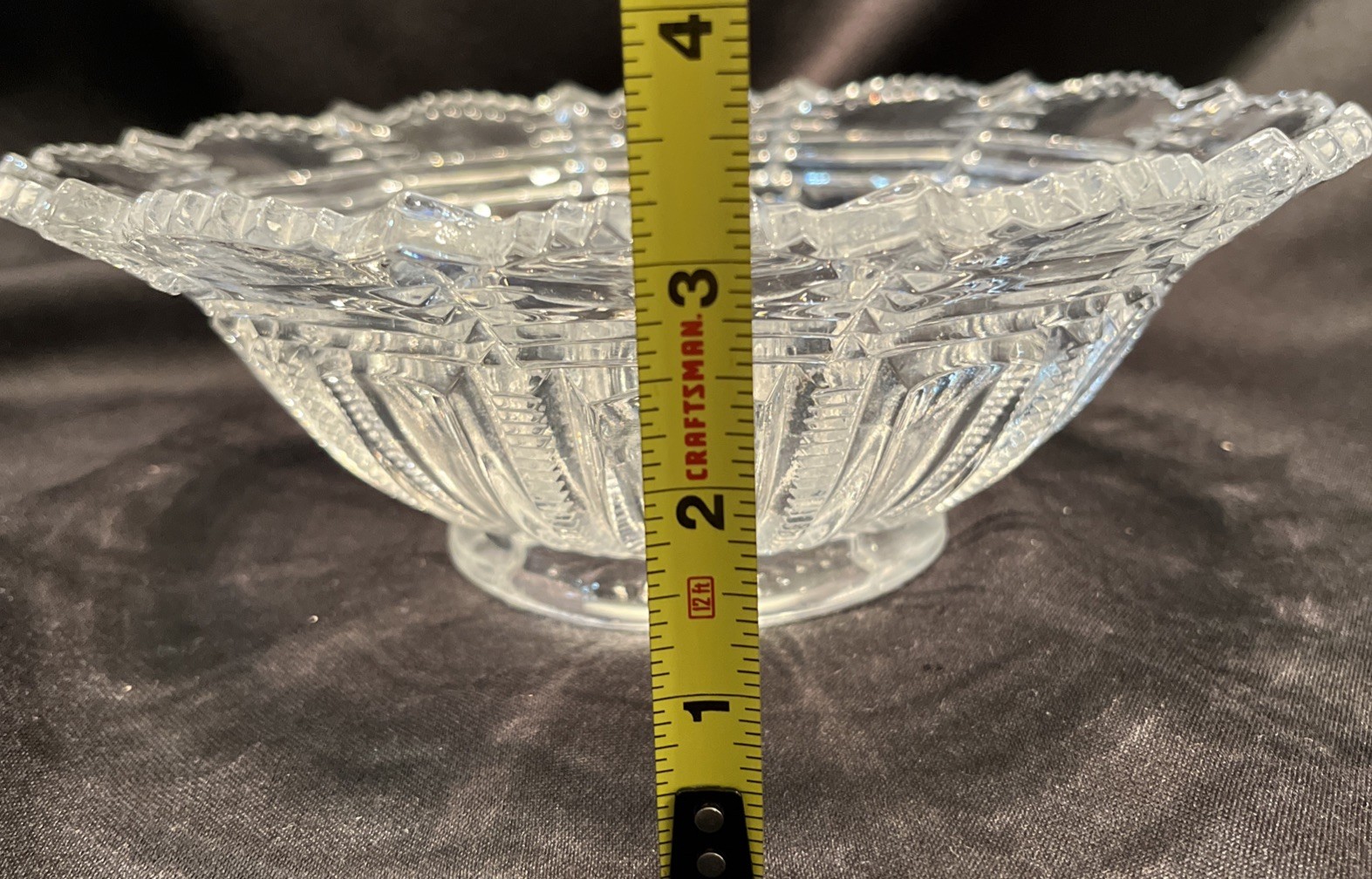 Antique Paris Bryce Higbee And Company Early American, Pattern Glass Bowl