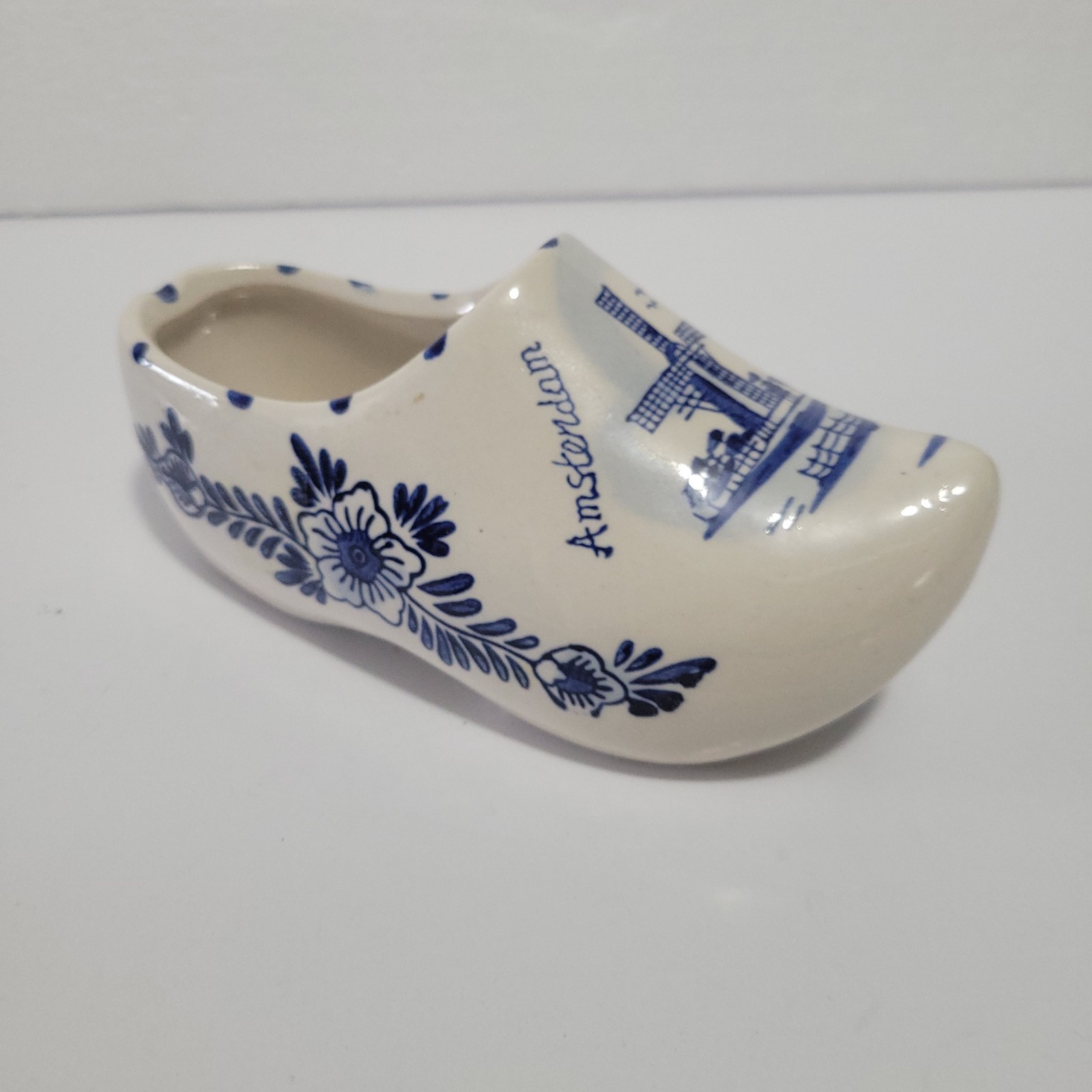 Delf Blue Holland Ceramic Amsterdam Dutch Clog Shoe Home Decor