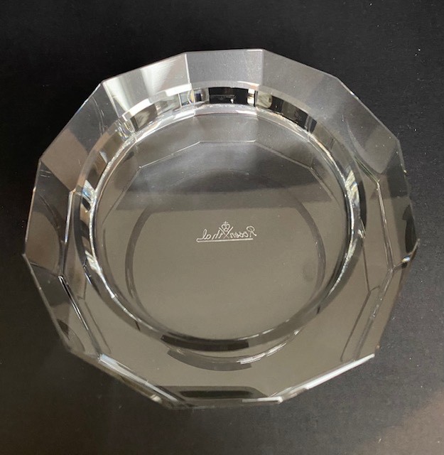 Rosenthal Crystal Faceted Trinket Dish Germany 4.25″ Vintage