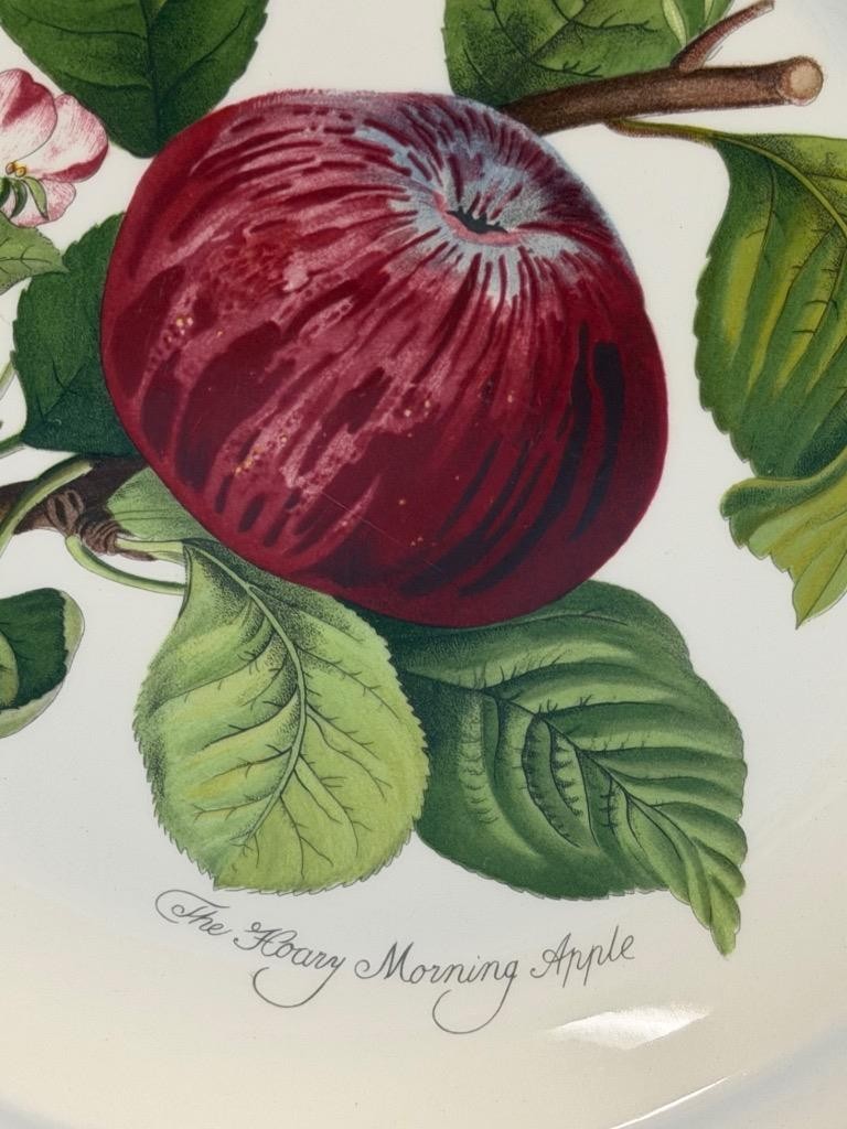 2 Portmeirion Pomona Goddess of Fruit The Hoary Morning Apple Dinner Plates EUC