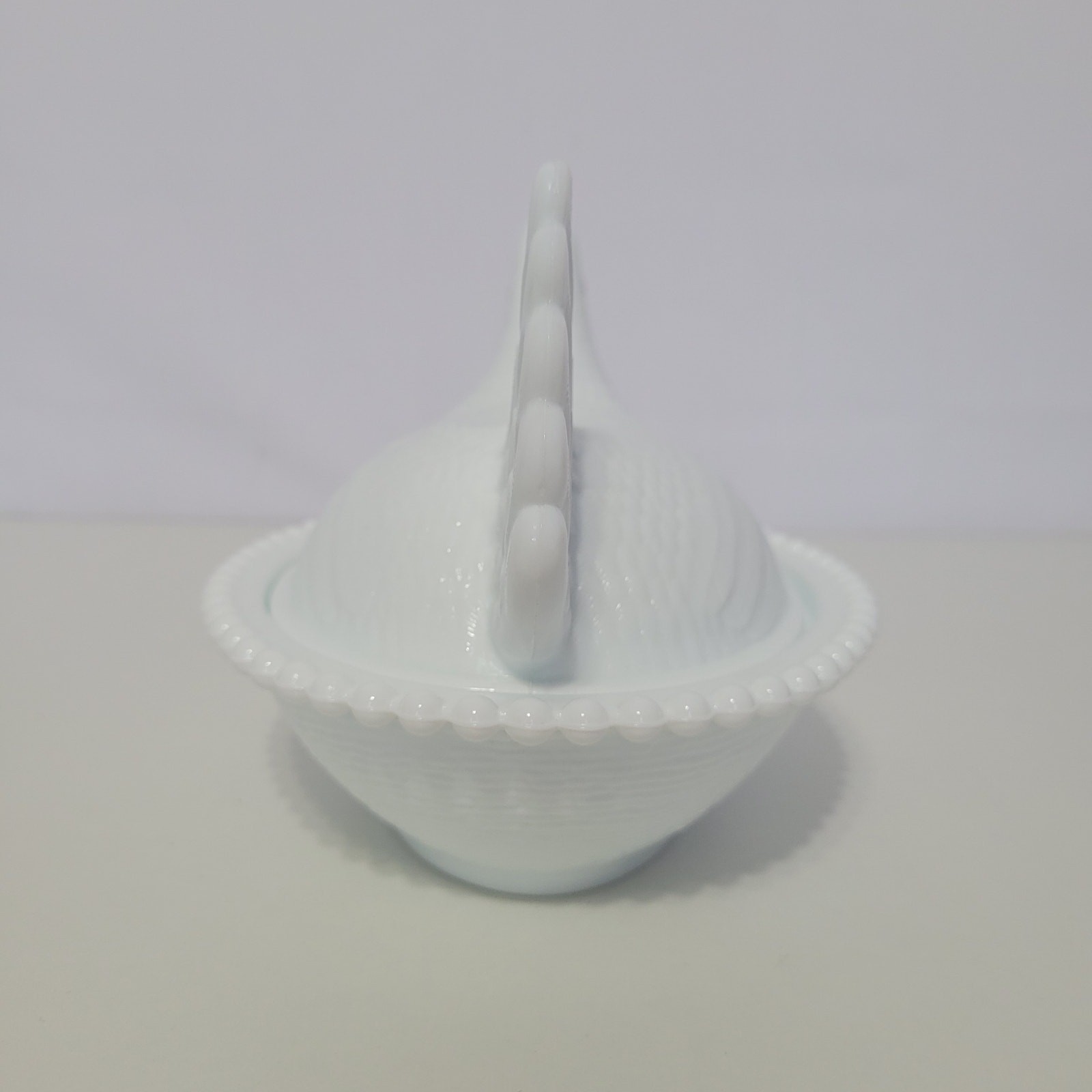 Vintage Indiana Milk Glass Hen Chicken on Nest Candy Dish White