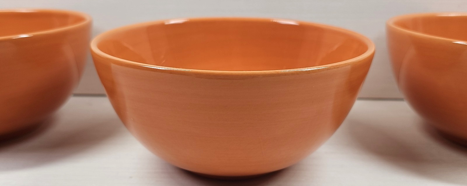 4 Tabletops Unlimited Avellino Pumpkin Soup Cereal Bowls Set Gallery Serving Lot