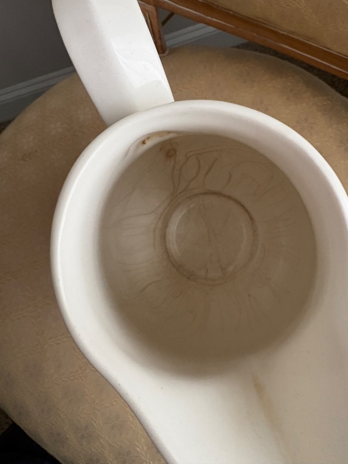 Portmeirion Botanic Garden Pitcher Floral Ceramic Jug 8.5″ Handle Repaired