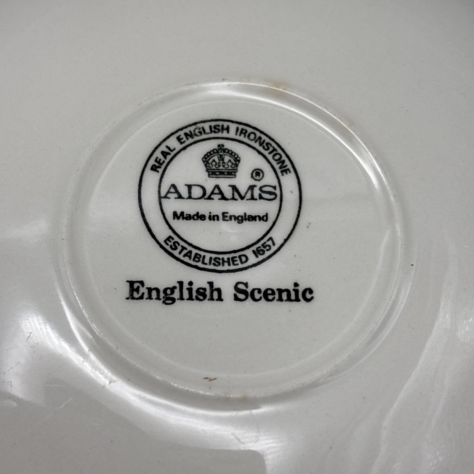 English Adams Set 2 Tea Cup and Saucer Vintage English Scenic England Horse
