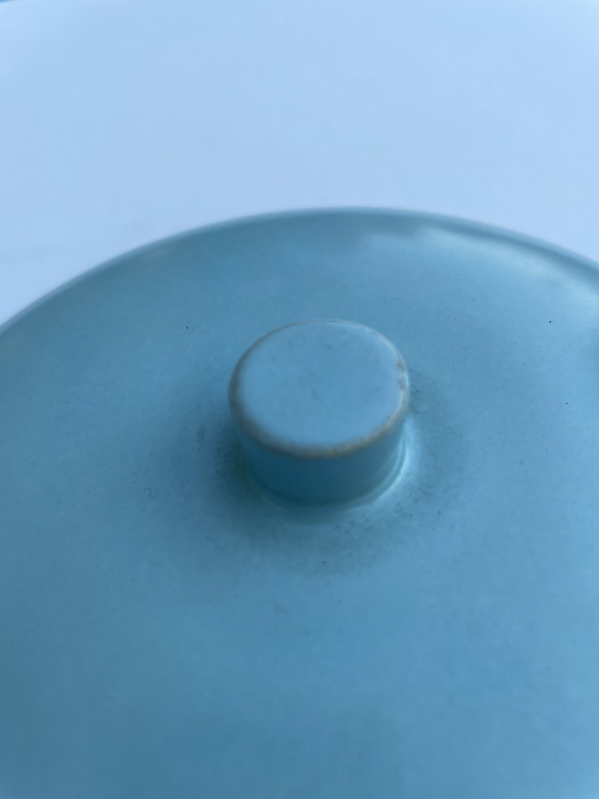 1 La Solana Pottery Aqua Blue w Handle & Lid Dip Chili Soup Bowl Baking Dish