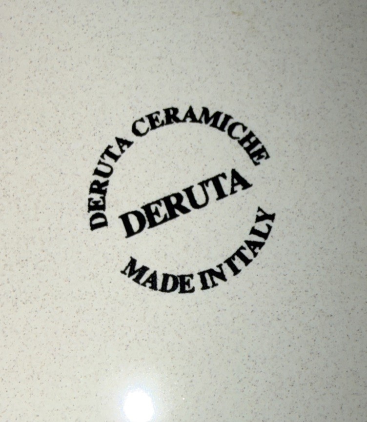 Deruta Ceramiche Italy Hand Painted Rectangular Serving Platter 15.5 X 8.5