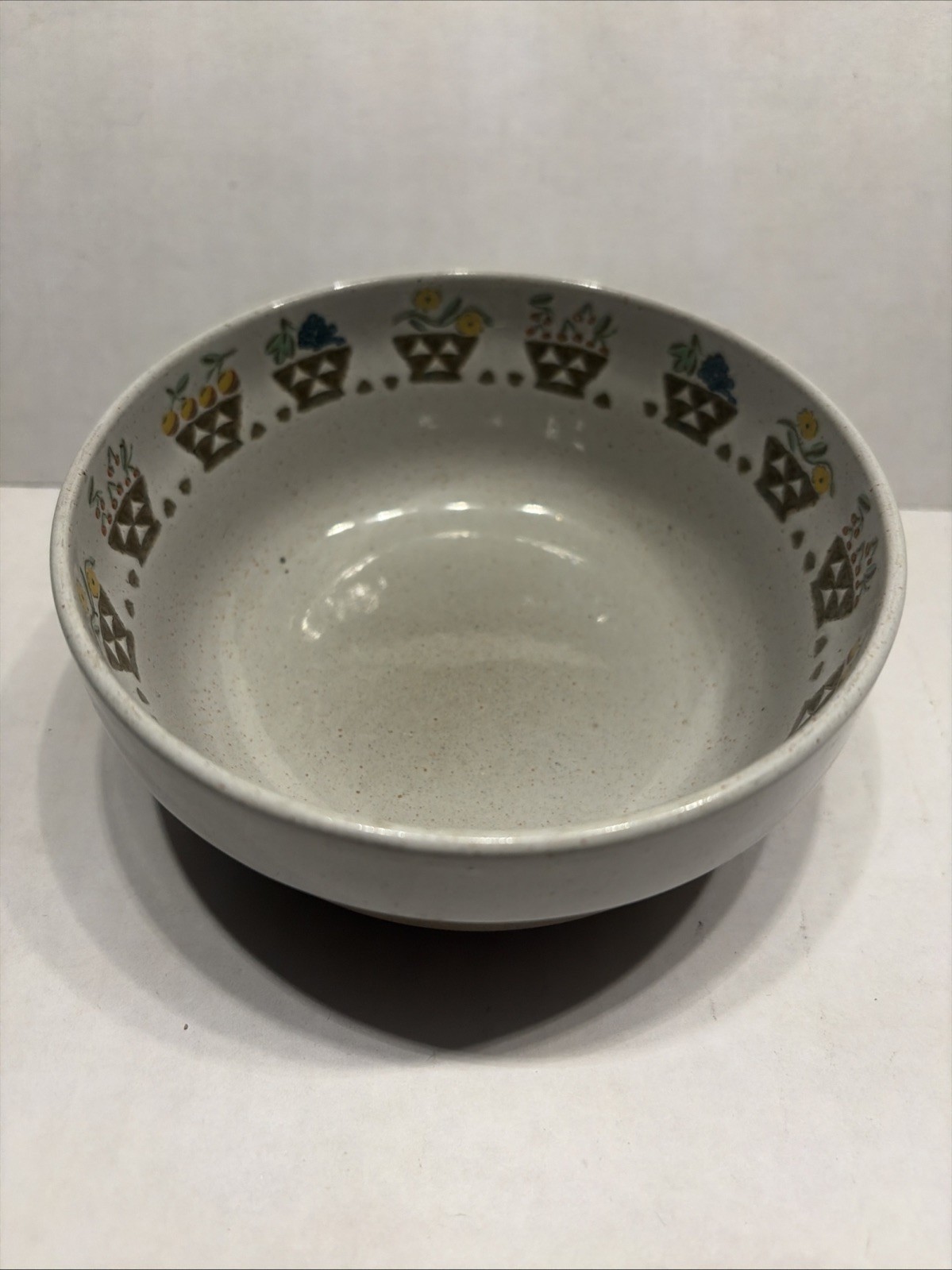 Midwinter Stoneware NATURAL serving bowl 5″ round Fruit Bowl England vintage