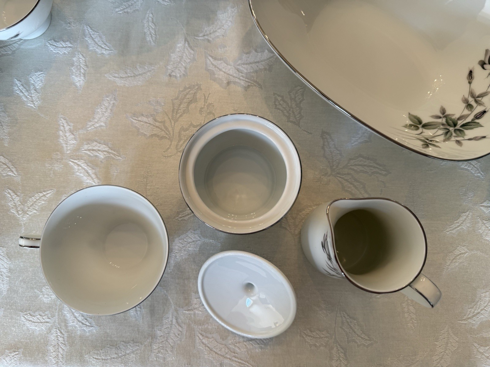 Noritake China Set JANETTE 6604 Service For 12 with Serving Pieces – EUC – 7pc