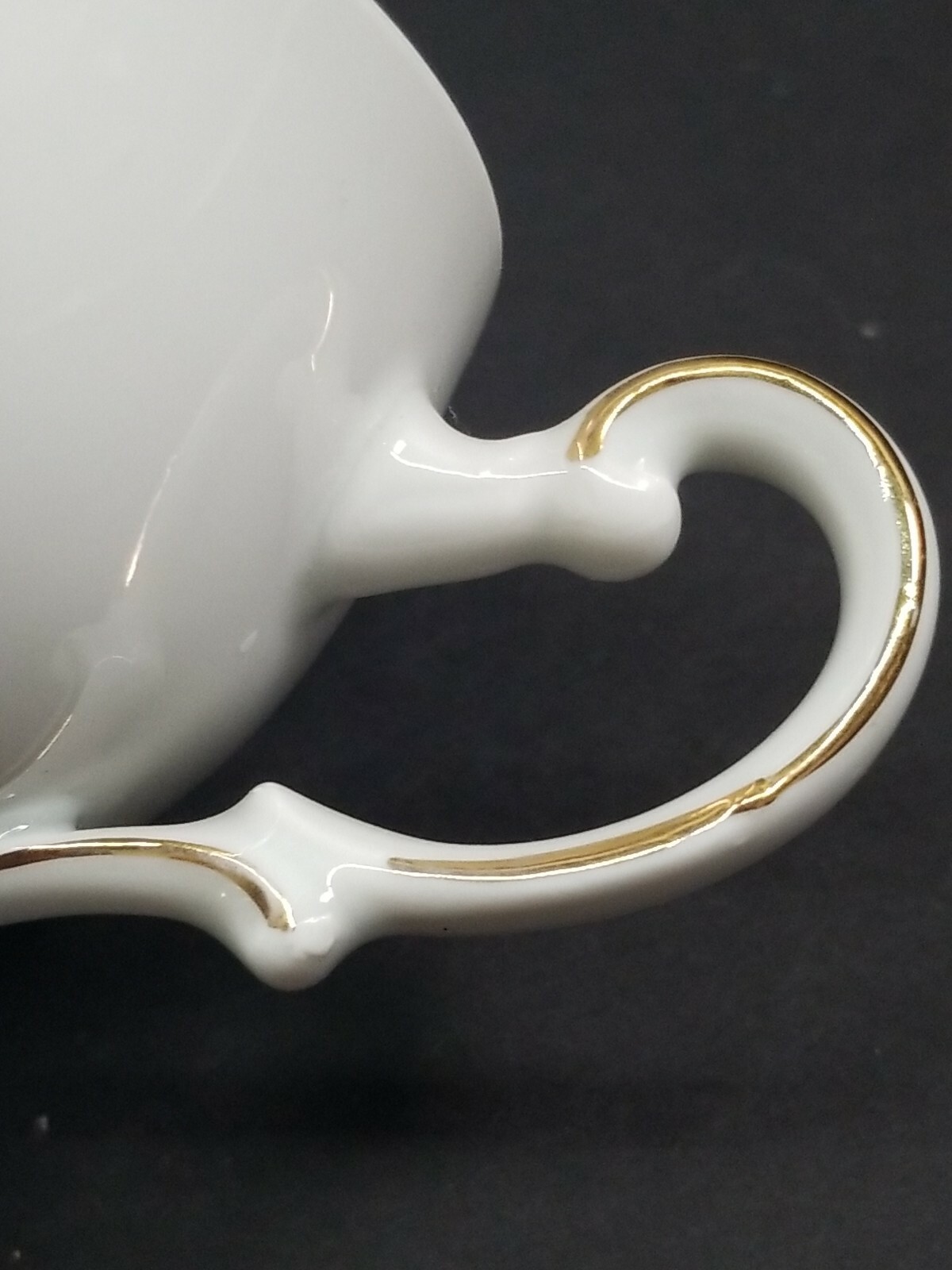 Mitterteich Bavaria Meissen Floral Cup 4″ Gold Trim Germany