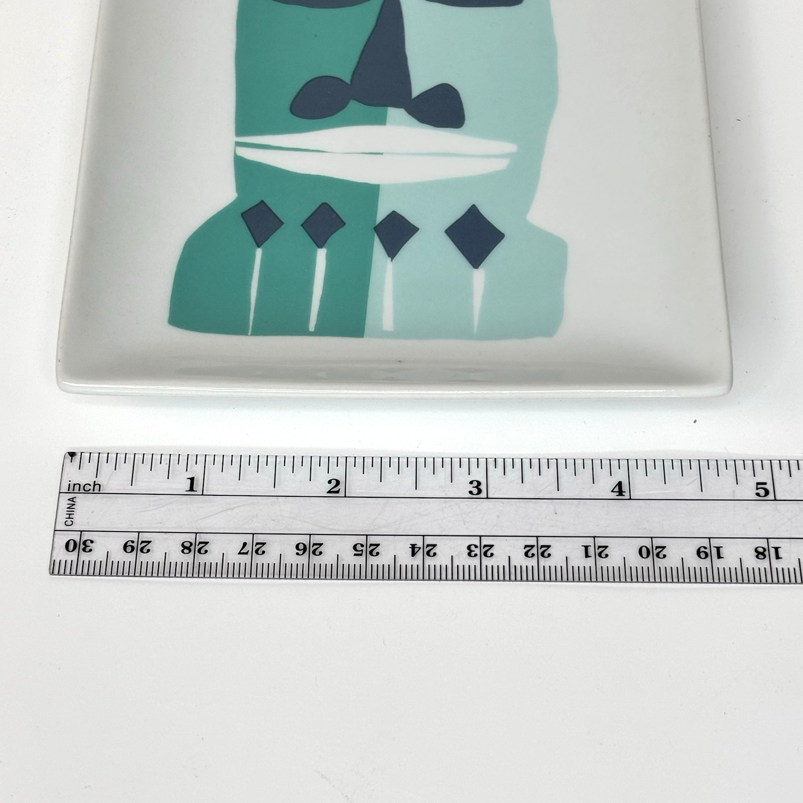 (4) Crate & Barrel Luau Totem Tiki Party Appetizer Plates Tray – Jane Dixon 2016