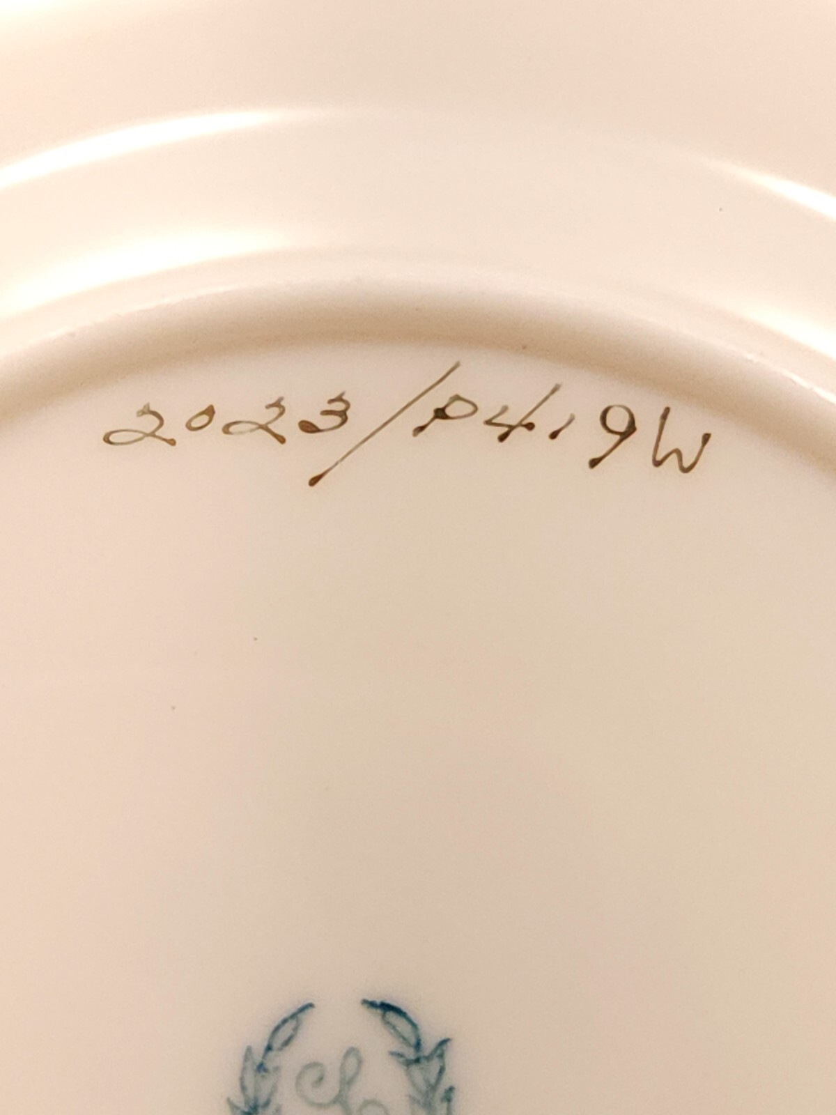 Lenox Nydia Bread and Butter Plate 6.25in Ivory Rust Gold Flowers ca 1940