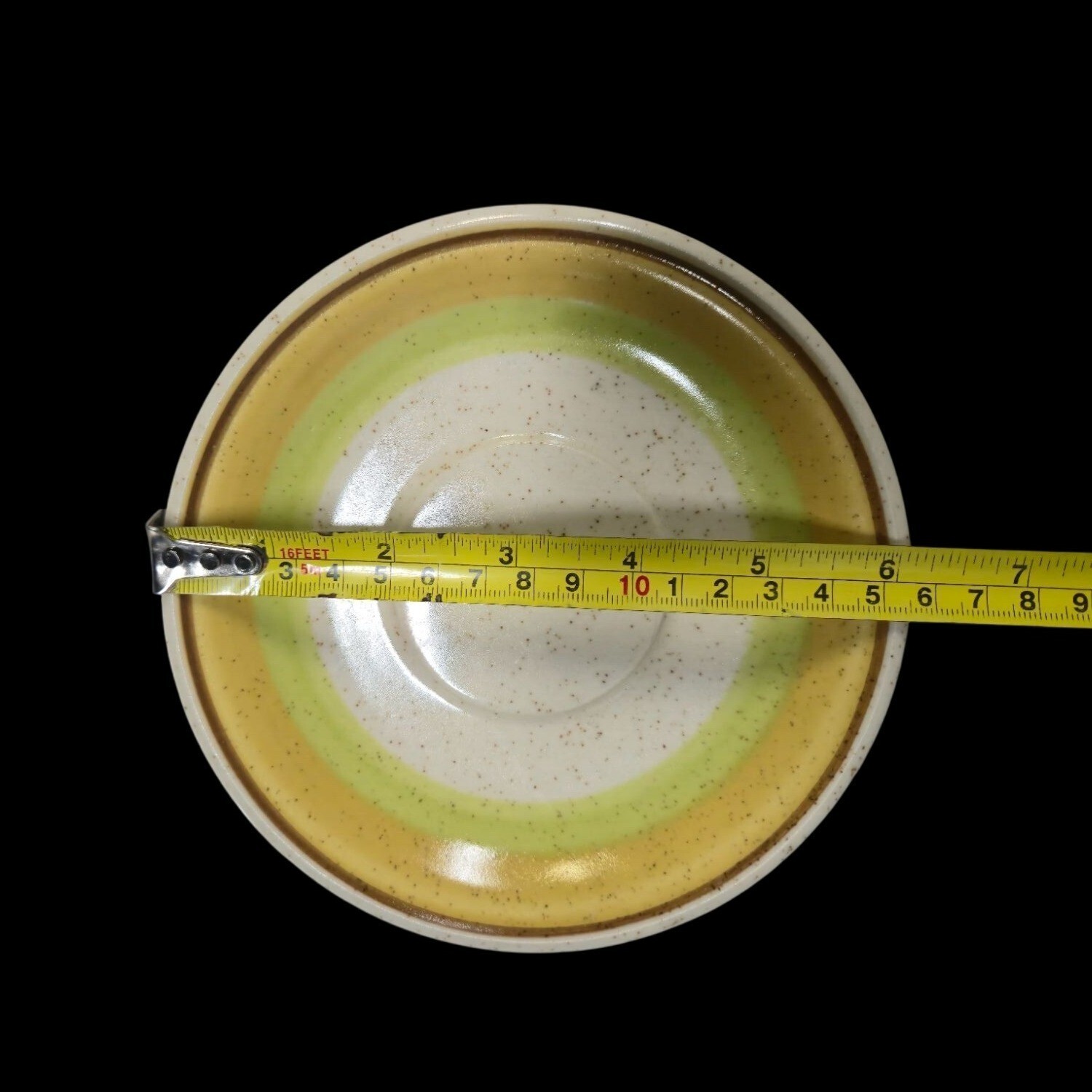 MCM plates Stoneware saucer 1970s Lemon Lime imperial W. Dalton set of 7