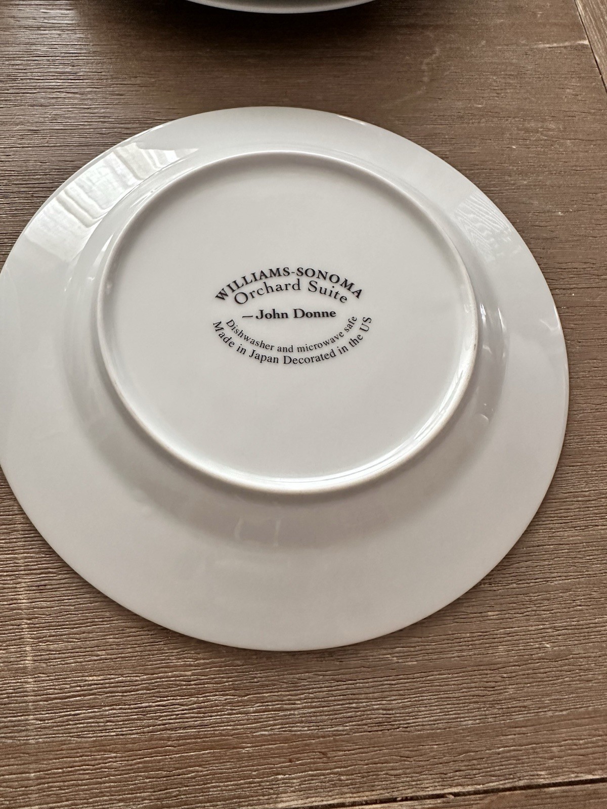 Williams-Sonoma Orchard Suite Salad Plates John Donne Quotes