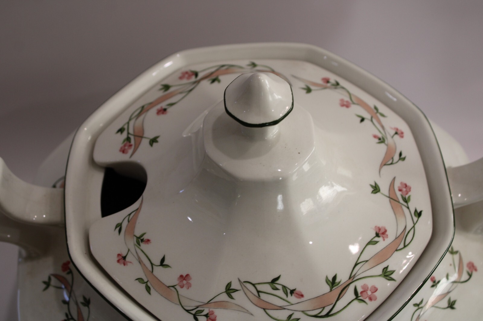 JOHNSON BROTHER Eternal Beau Soup Tureen w/lid (small chip see picture)