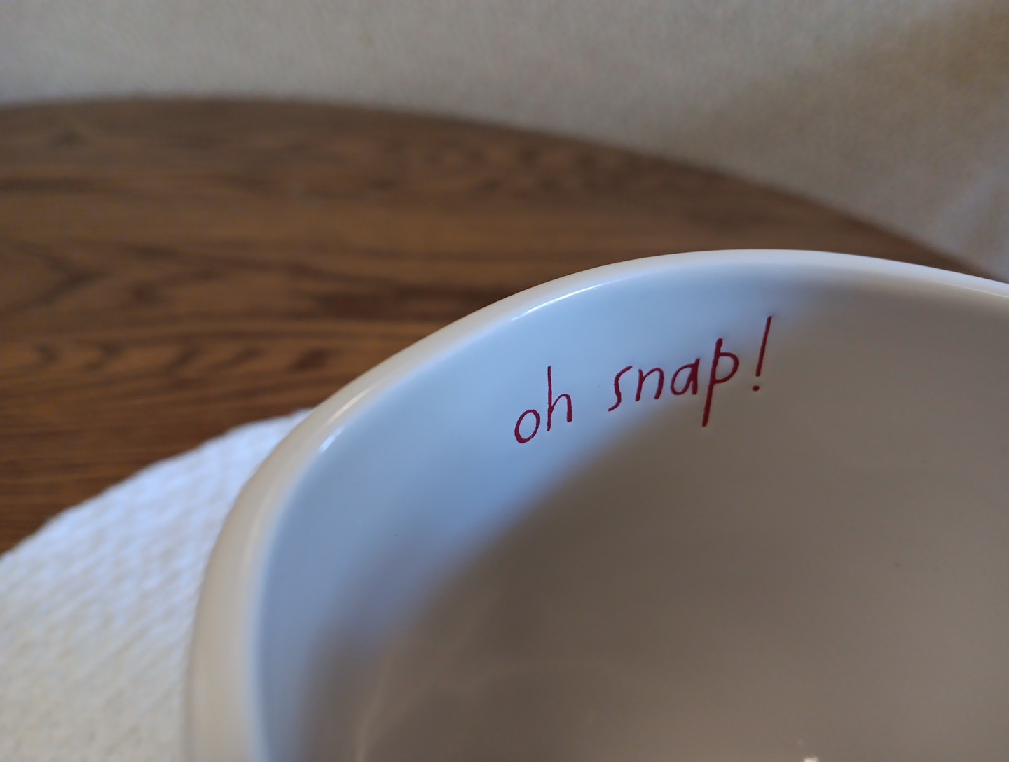 Rae Dunn Oh Snap Mug
